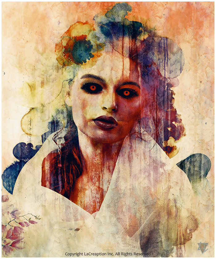 portrait de femme couleurs d'automne